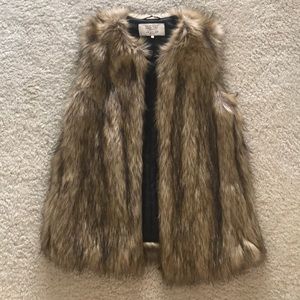 Zara faux fur vest